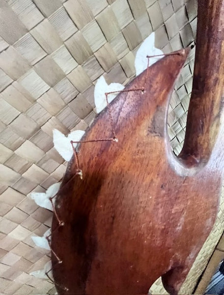NEW Fijian style war axe with real sharks teeth produced  by Smokin' Tikis