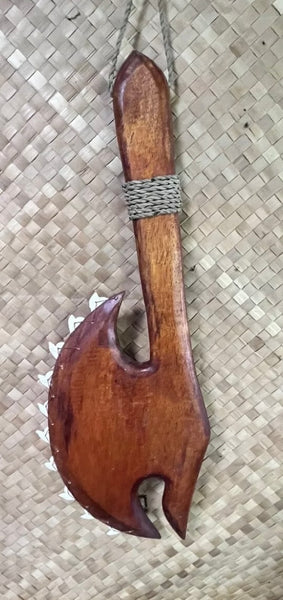 NEW Fijian style war axe with real sharks teeth produced  by Smokin' Tikis