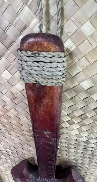 NEW Fijian style Battle axe with Turtle produced  by Smokin Tikis