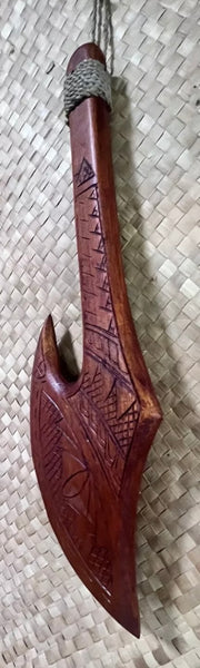 NEW Fijian style war axe produced  by Smokin Tikis
