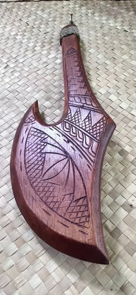 NEW Fijian style war axe produced  by Smokin Tikis