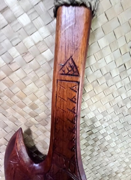 NEW Fijian style war axe produced  by Smokin Tikis