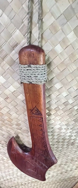NEW Fijian style war axe produced  by Smokin Tikis