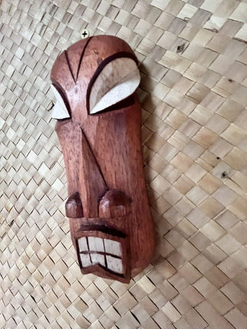 New Mini-Mask Doug Horne Designed Grimace Tiki Mask by Smokin' Tikis Hawaii