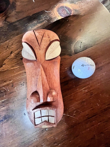 New Mini-Mask Doug Horne Designed Grimace Tiki Mask by Smokin' Tikis Hawaii