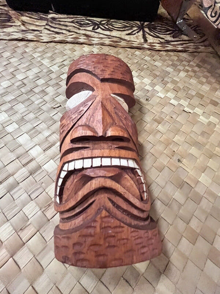 New Mini-Mask Doug Horne Designed Cockeyed Tiki Mask by Smokin' Tikis Hawaii