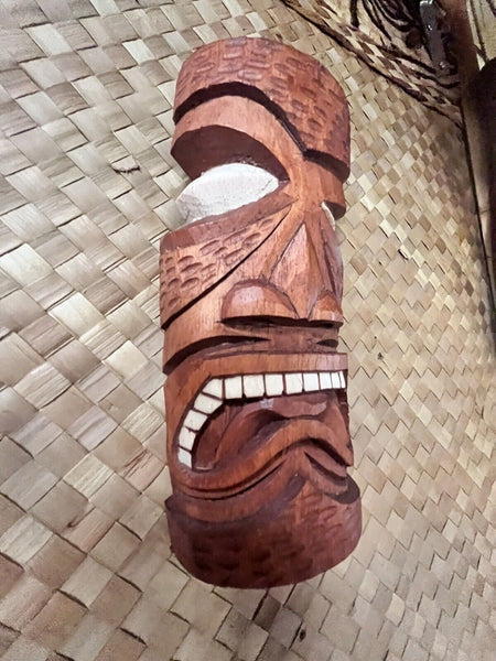 New Mini-Mask Doug Horne Designed Cockeyed Tiki Mask by Smokin' Tikis Hawaii