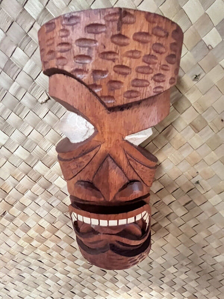 New Mini-Mask Doug Horne Designed Cockeyed Tiki Mask by Smokin' Tikis Hawaii