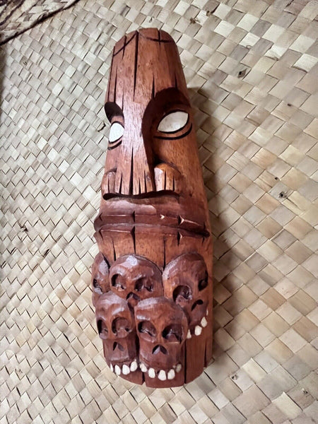 New Mini-Mask, Moai Skull Pile Tiki Mask by Smokin' Tikis Hawaii