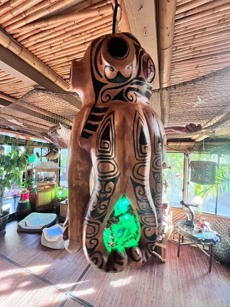 Maori tattooed Octopus Lamp