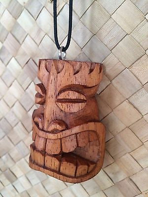 NEW Tiki Mask Pendant necklace bar not a mug Hawaii Smokin Tikis