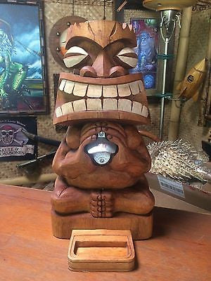 NEW Tiki Bottle Opener bar not mug Hawaii Smokin Tikis