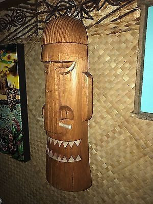 New Bone Nose Happy Cannibal Tiki Mask Smokin' Tikis Hawaii 1211f