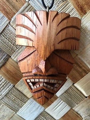 New 3" Swampy Tiki Christmas Ornament / Pendant Wood Hawaii