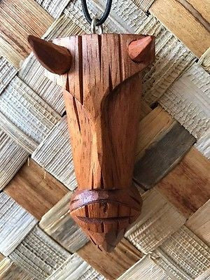 New 3" Diablo Tiki Christmas Ornament / Pendant Wood Hawaii