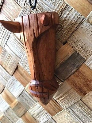 New 3" Diablo Tiki Christmas Ornament / Pendant Wood Hawaii