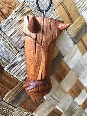 New 3" Diablo Tiki Christmas Ornament / Pendant Wood Hawaii
