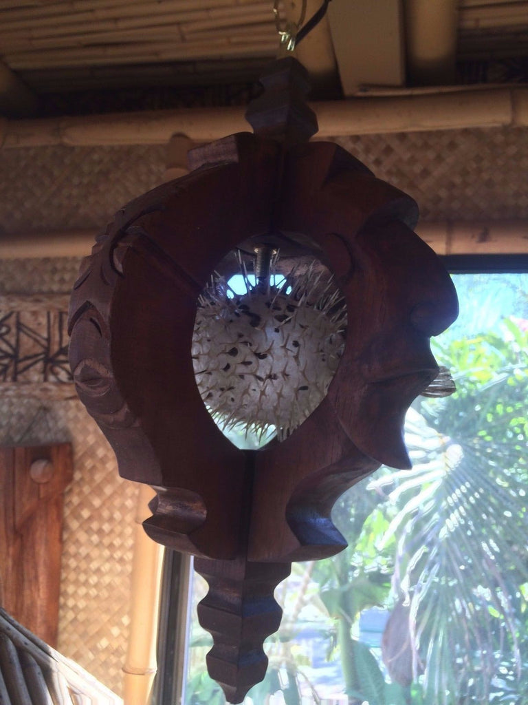 Witco Fish NEW Witco style lamp with Puffer Fish Tiki bar Smokin Tikis Hawaii o12 ...