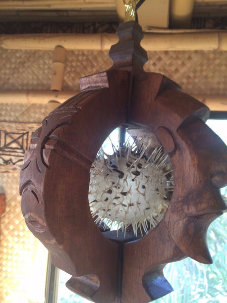 Witco Fish NEW Witco style lamp with Puffer Fish Tiki bar Smokin Tikis Hawaii o12 ...