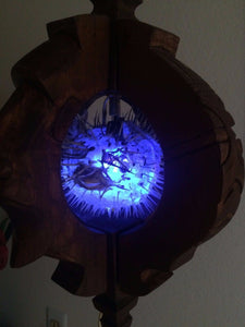 NEW Witco style lamp with Puffer Fish Tiki bar Smokin Tikis Hawaii o12